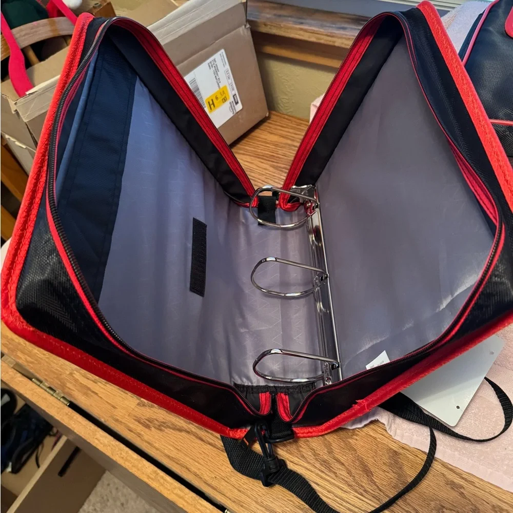 Five Star Red and Black Laptop Carry Bag with Top Handle